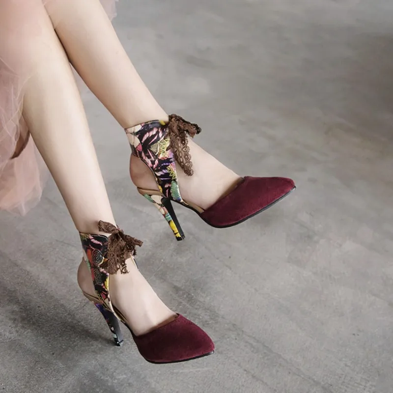 Plus Size 34-44 OL Sandals For Women OfficeShoes Thin heel 8cm High Heels Woman Party Shoes Sexy Summer Pumps Female Club Shoes