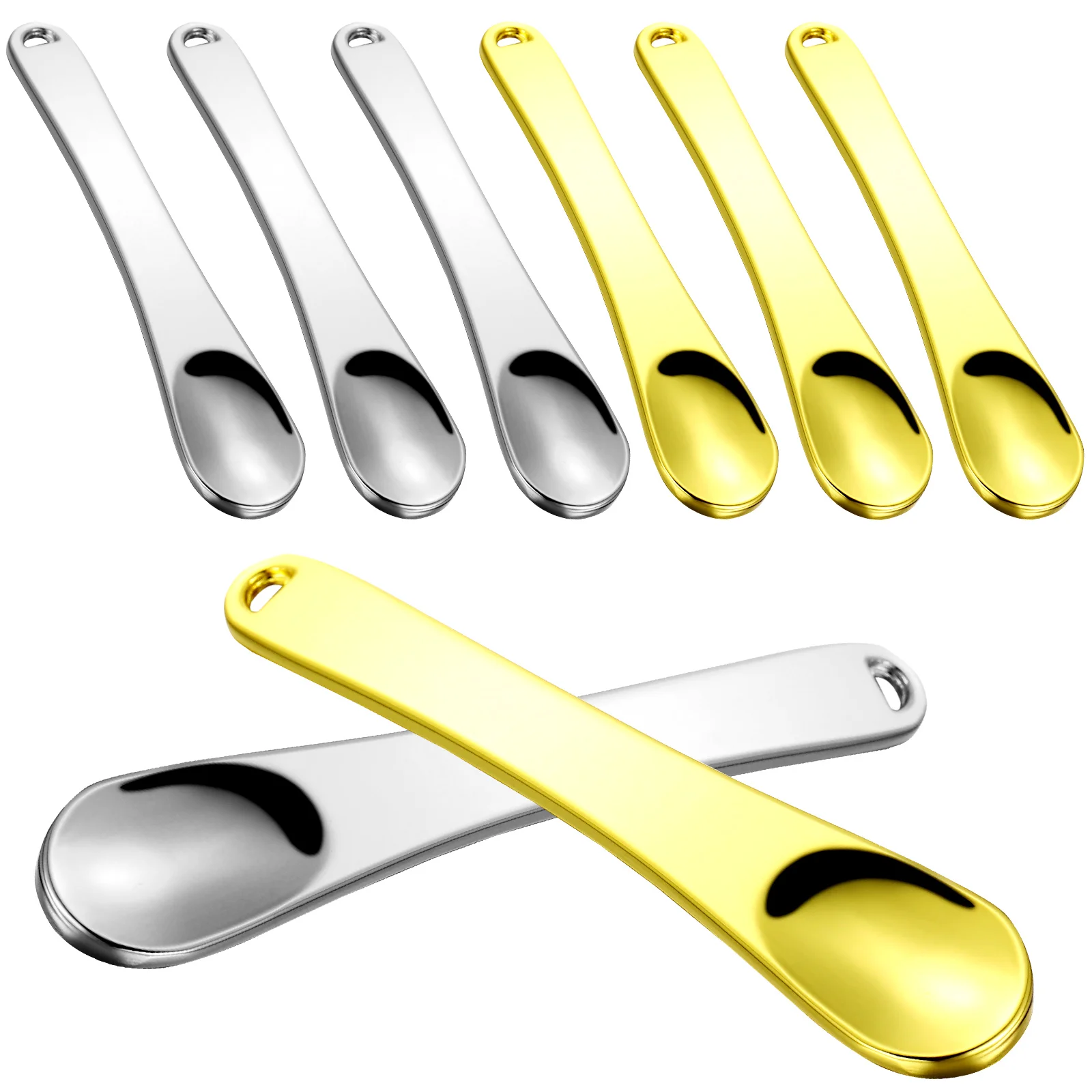 

8 Small Metal Spatulas Skincare Makeup Scoops for