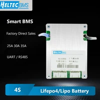 smart bms 3s 4s 12v 20a 30a 35a li ion lifepo4 4s with balance bluetooth pc uart rs485 adjustable parameters