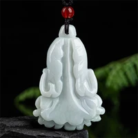 hot selling natural hand carve jade fortune cabbage necklace pendant fashion jewelry accessories men women luck gifts