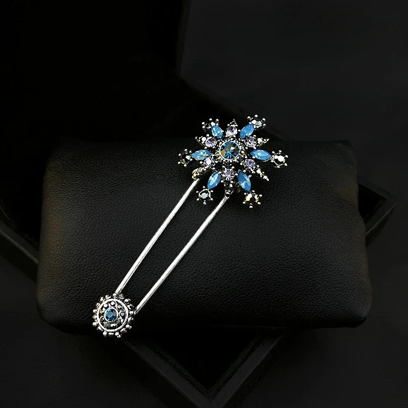 870 брошь изысканная пряжка для шаль Большая Булавка в форме цветка корсаж костюма