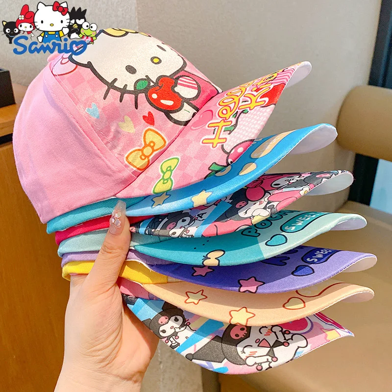 Детская бейсбольная кепка Sanrio мультяшная Милая коричная Кепка с кошачьей