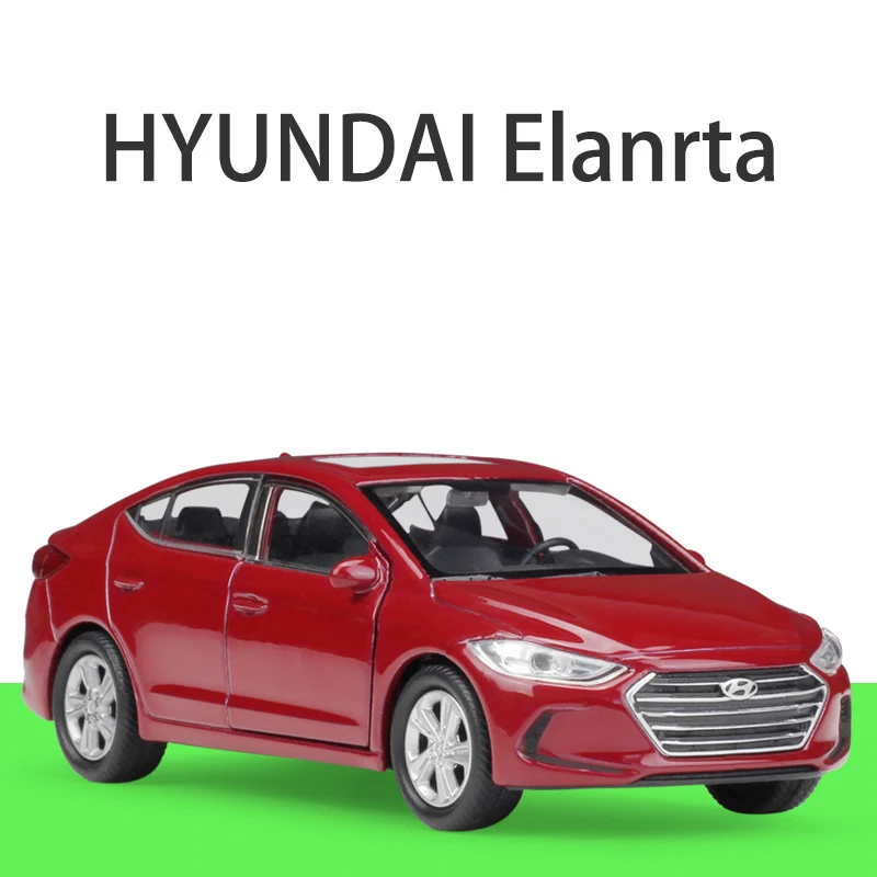 

1:36 Scale HYUNDAI Elanrta Diecast Alloy Metal Luxury Car Model Pull Back Car For Children Toys With Collection