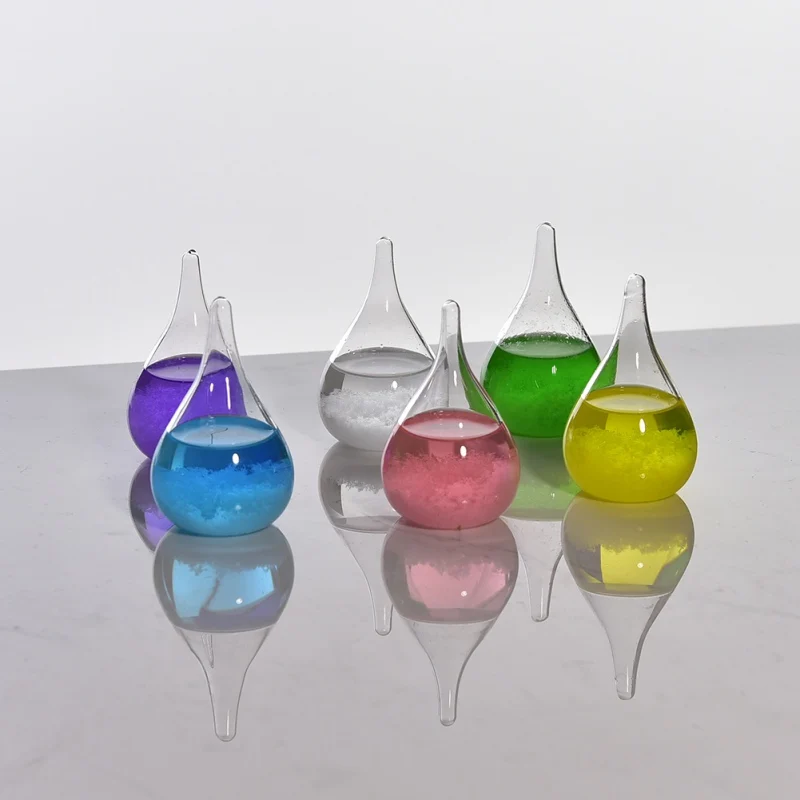 Weather Forecast Stylish Desktop Water Drop Weather Station 8x5cm
