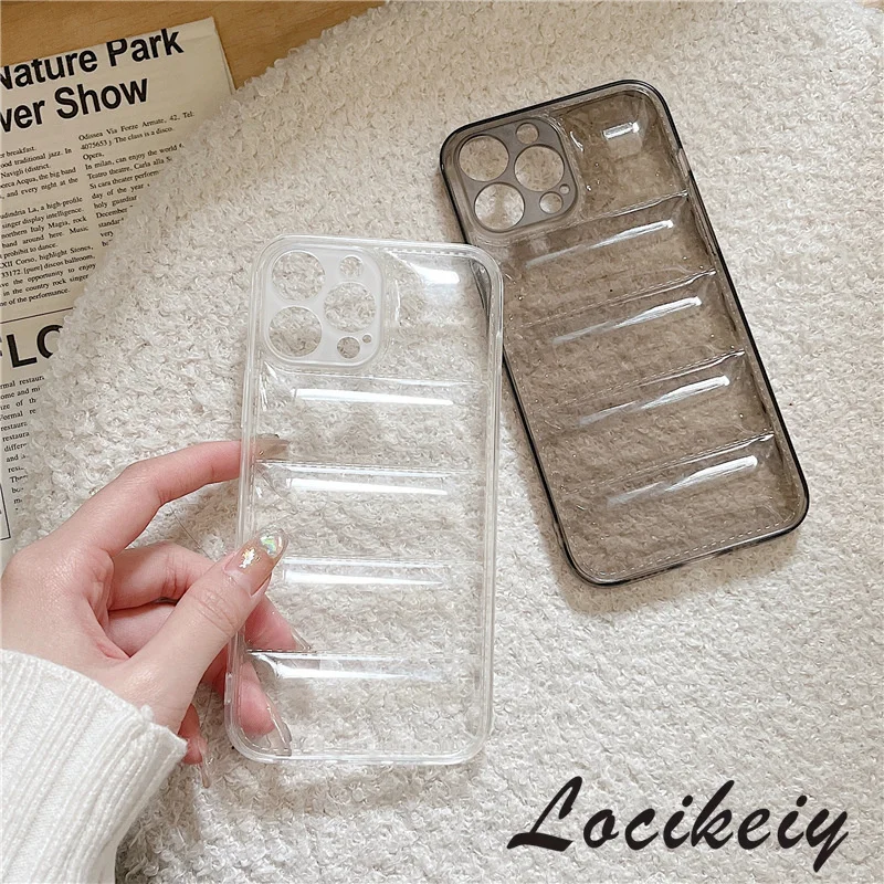 

Locikeiy new summer simple fresh and three-dimensional transparent mobile phone case for iPhone14promax 13 12 11 Pro XSMAX 8 7 6