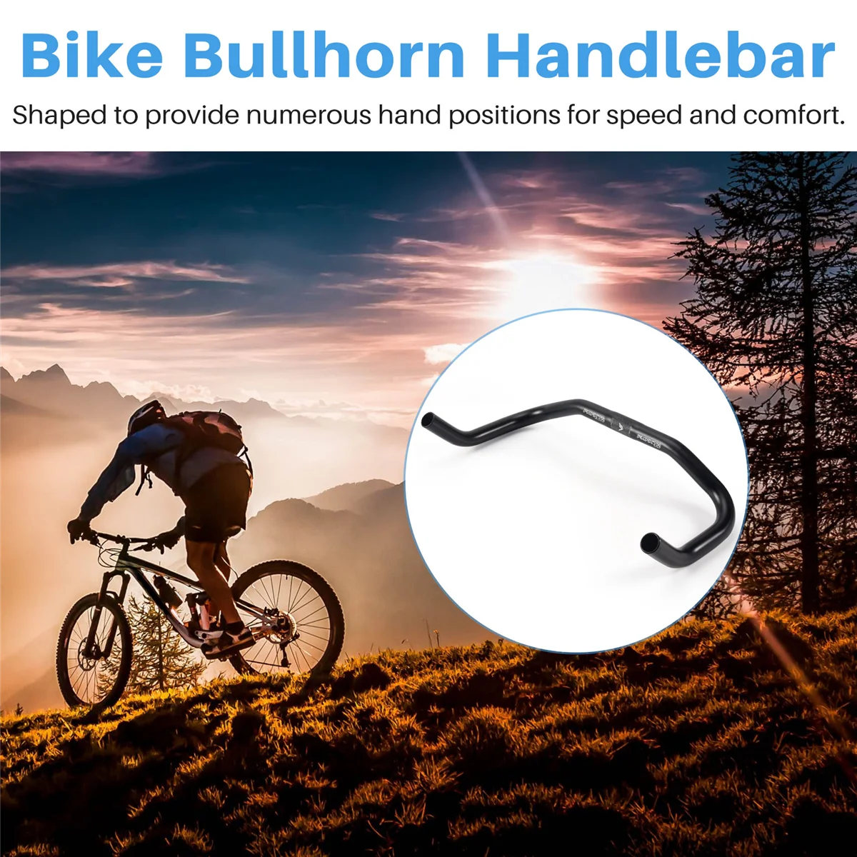 FMFXTR велосипедный руль Bullhorn из алюминиевого сплава 25 4 мм 390 велосипеда для