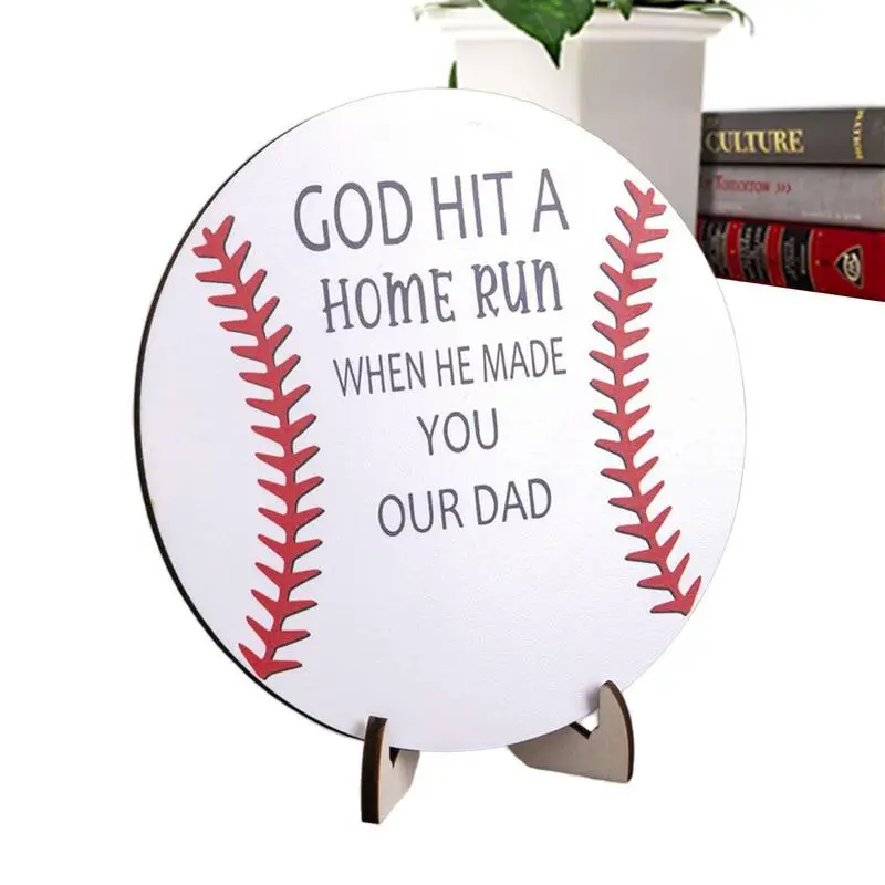 

Sister Sculpture Baseball Home Run Quote Tabletop Pendant Decoration Wooden Pendant Ornament For Christmas Trees Elegant