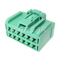 1 set 12 pin 2 8 series electrical connector automobile audio wire harness socket green plastic housing unsealed plug