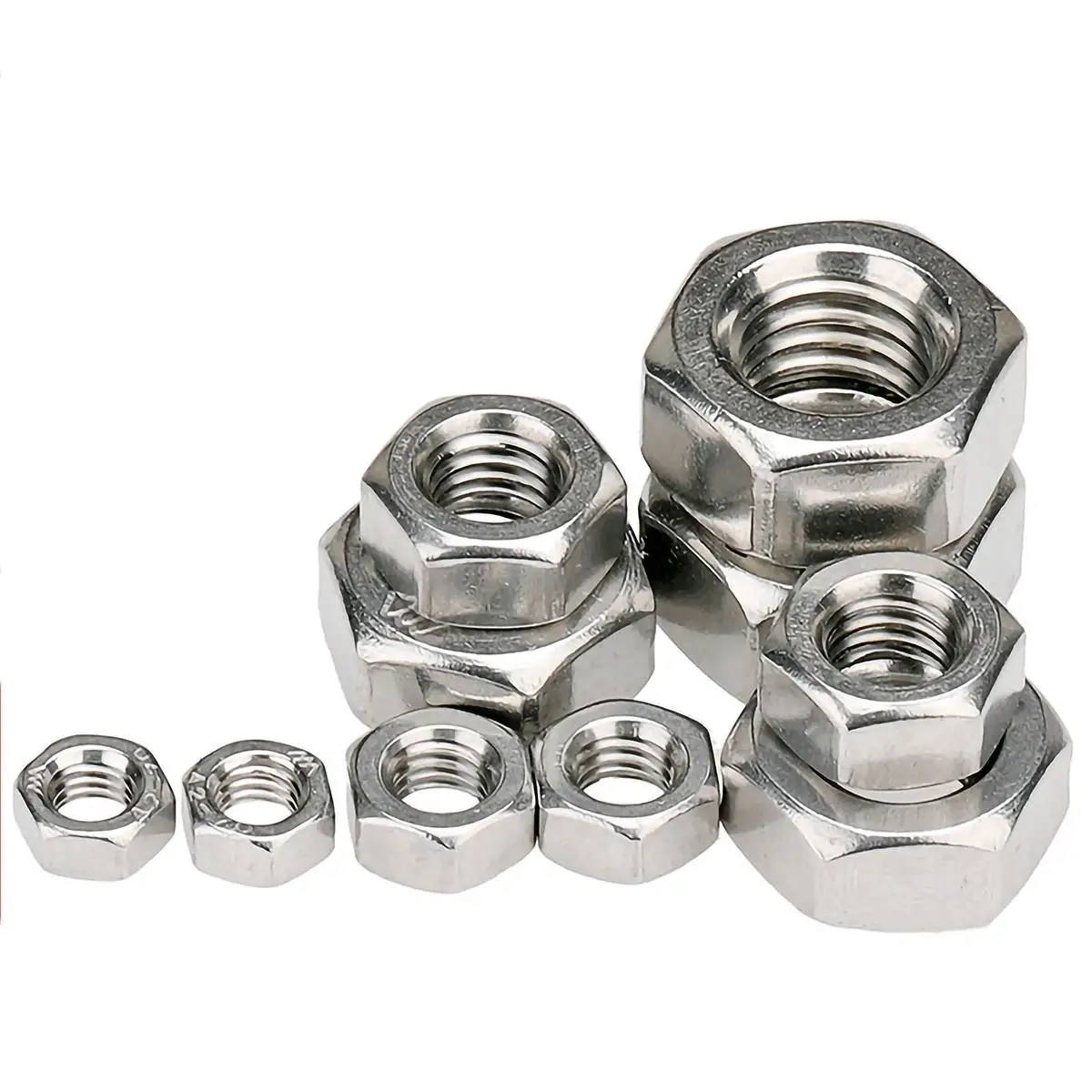 316 Stainless Steel Hex Hexagon Nut for M18 M20 Screw Bolt