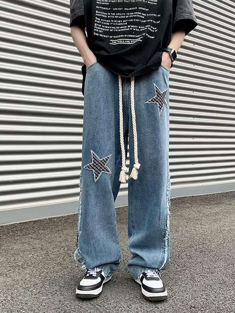 

New Baggy Jean Pant for Men's Fashion Trend Japanese Style Baggy Jeans for Men's Summer Wear