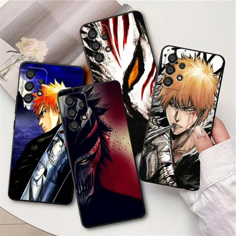 

Hot Anime Bleach Ichigo Kurosaki Phone Case For Samsung j8 j7 j2 Core M13 M33 M23 M52 M32 M22 M31S M31 M21 M20 M10 Black Cover