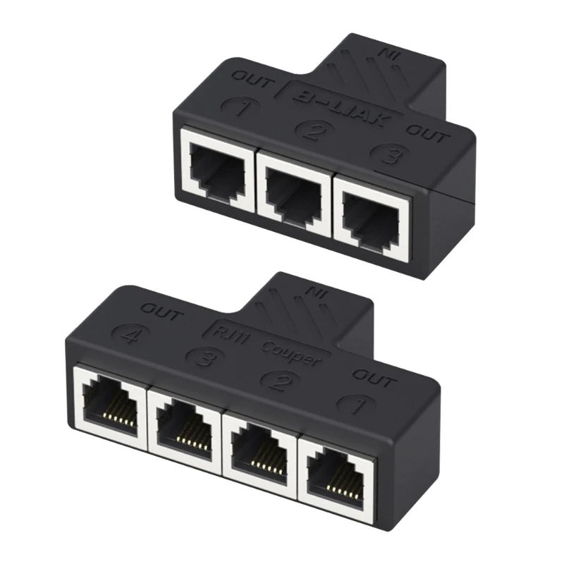 

Phone Splitter Adapter 3port/4port Extension RJ11 6P6C Telephone Wall Adapter 1 to 3/4 Splitter Expand Connection