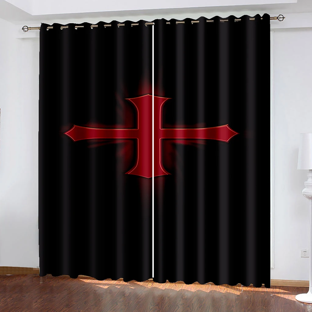 Хакер солдат красные темные крутые Детские оконные шторы в детской спальне