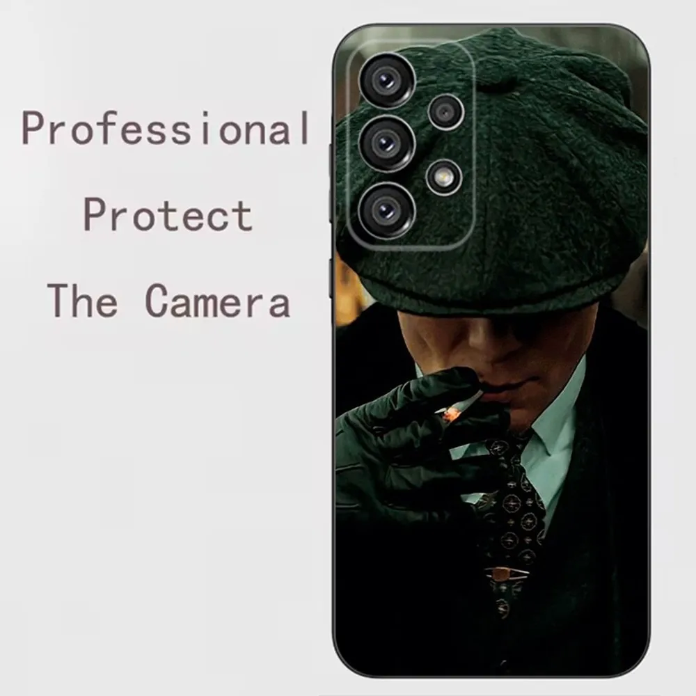 Shelby P-Peaky B-Blinders Phone Case For Samsung Galaxy A13 A21s A22 A31 A32 A52 A53 A71 A80 A91 Soft Black Shell