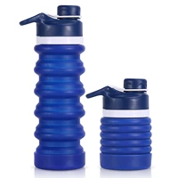 portable outdoor collapsible water bottle leak proof sports water bottle multifunction telescopic storage cup for camping