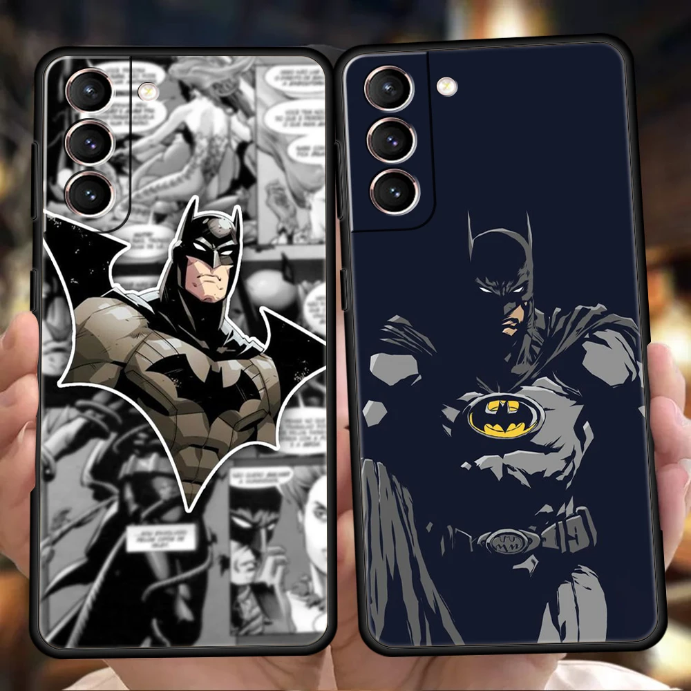 

Superhero Batman Logo Case for Samsung Galaxy S22 S20 S21 FE Ultra S10 S9 M22 M32 Note 20 Ultra 10 Plus 5G Silicone Phone Cover