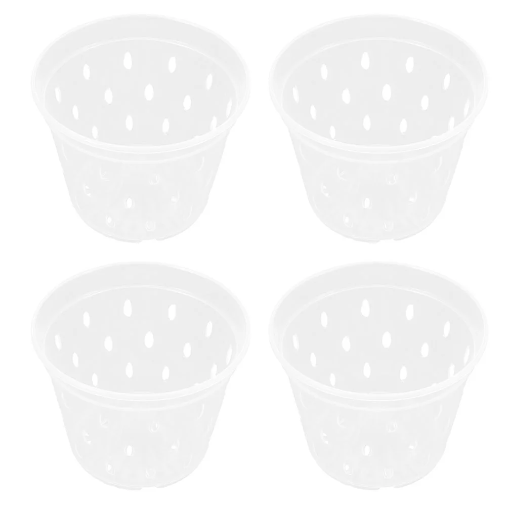 

4Pcs Balcony Flower Pot Orchid Pot Orchid Planter African Violet Planter Transplanting Pot Planter