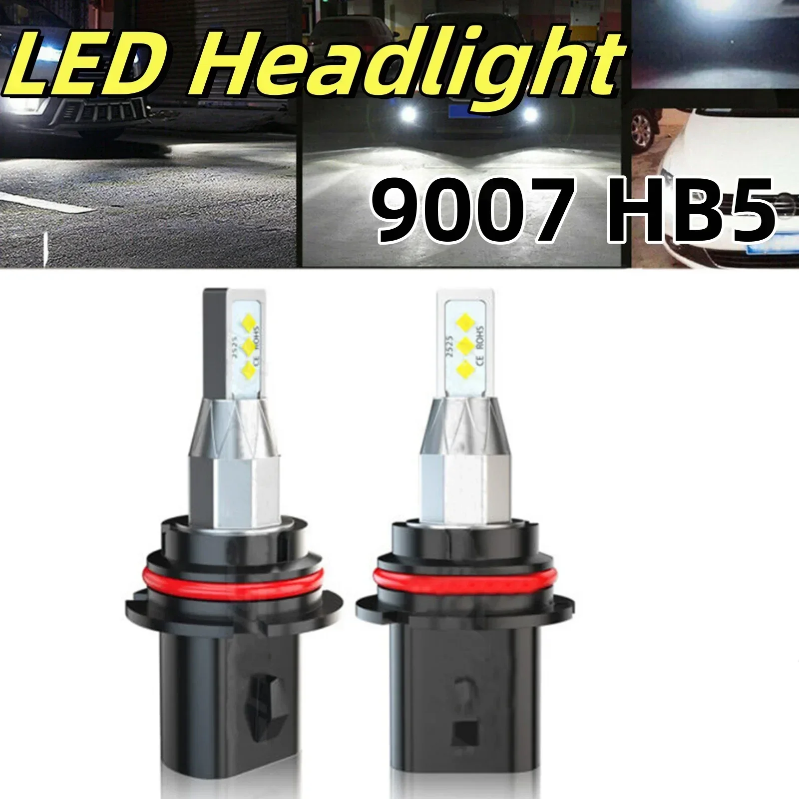 

2x Автомобильные светодиодные фары 9007 9004 HB5 DC9-30V 150W 12000LM 6000K IP68 Светодиодные автомобильные фары, аксессуары для дальнего и ближнего света