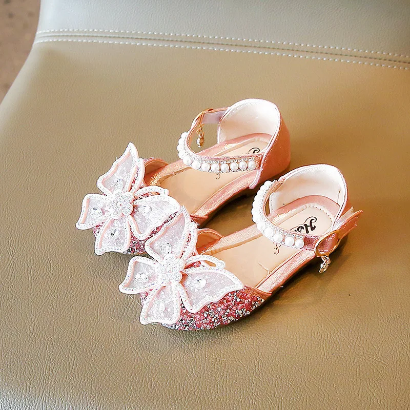

Super Beauty Girl Shoe23Summer New Bow Princess Shoe Fashion Sandals Soft Sole Dance Shoe Banquet Shoe Casual Kid Shoe Sandalias