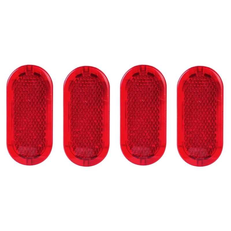 

4Pcs Red Interior Door Panel Warning Light Cap Reflector For Polo Beetle Caddy Touran 6Q0947419