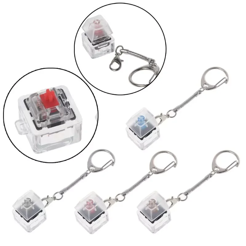 

Hot Ticket Gateron MX Switch Mechanical Switch Keychain For Keyboard Switches Tester Kit Without LED Light Toys Stress Relief Gi