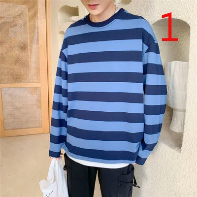 

2022 New Korean Trend Personality Fashion Men's Long Sleeve T Shirt