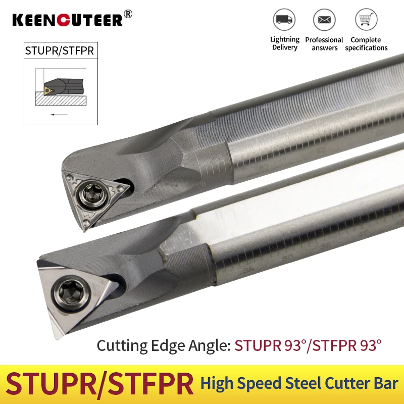 

1PCS STUPR/STFPR High speed steel arbor H08K-STUPR09 H16Q-STFPR11 Internal hole Turning Tool TPMT carbide blade lathe tool set