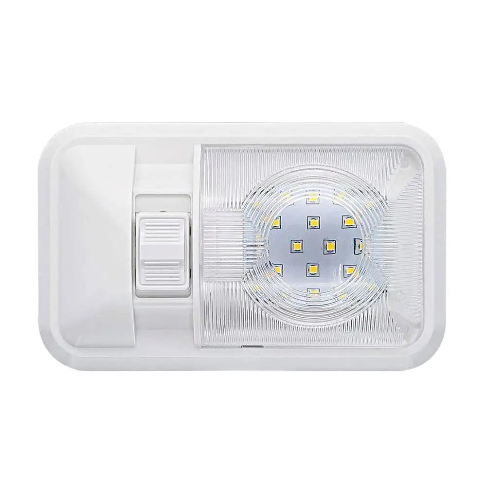 

Led Rv Interior Ceiling Light Boat Trailer Marine White On/off With Single 4000-6500k 12v Fixture Light Dome 280lm S N1r8