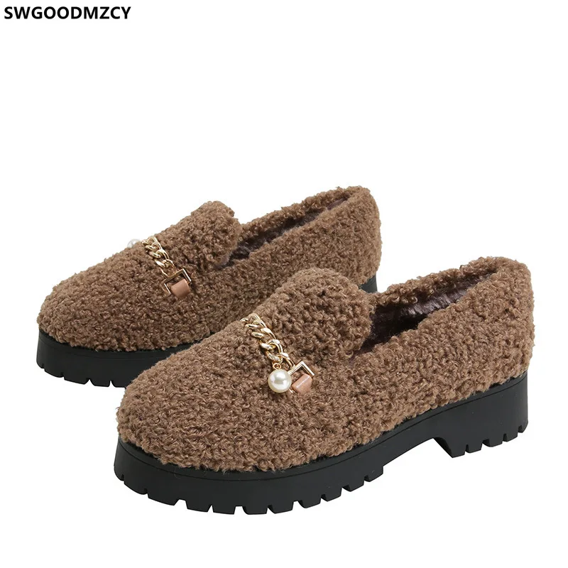 

Туфли женские на платформе, Вулканизированная подошва, лоферы, без застежки, повседневная обувь для офиса, кроссовки, 2022