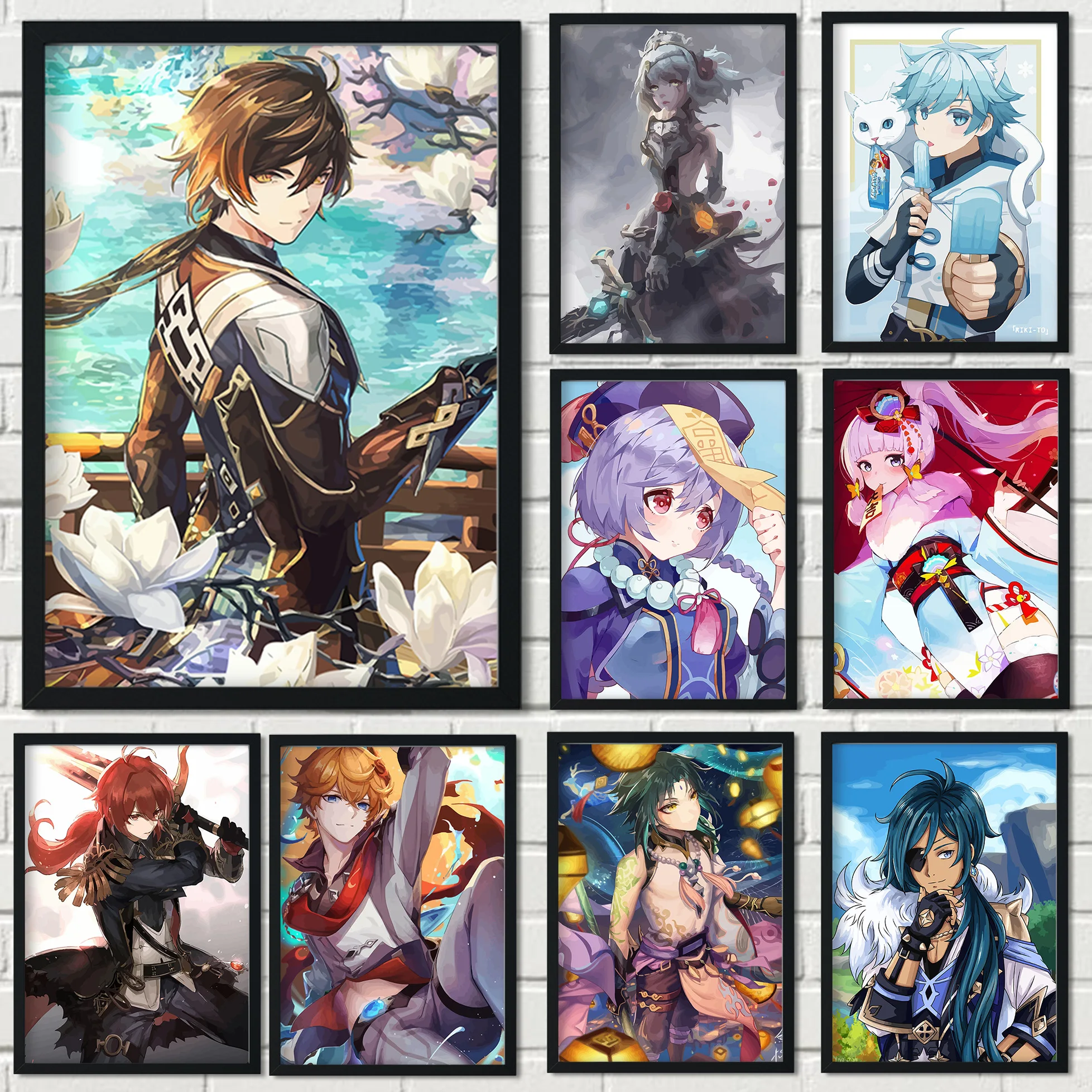 

Anime Canvas Painting By Numbers Genshin Impact Home Decor Wall Art Picture Posters And Prints Modern Living Room Decoration