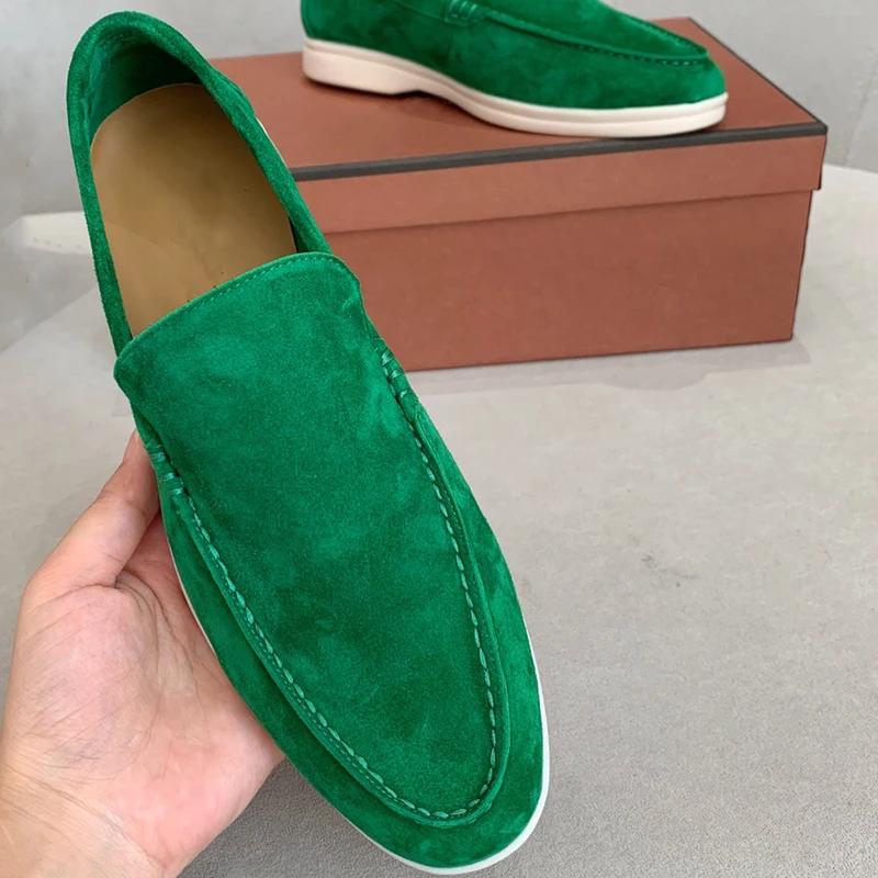 Women Spring 2022 New Flat Designer Casual Shoes Ladies Round Toe Suede Loafers Summer Fashion Walking Brand Runway Comfort Shoe