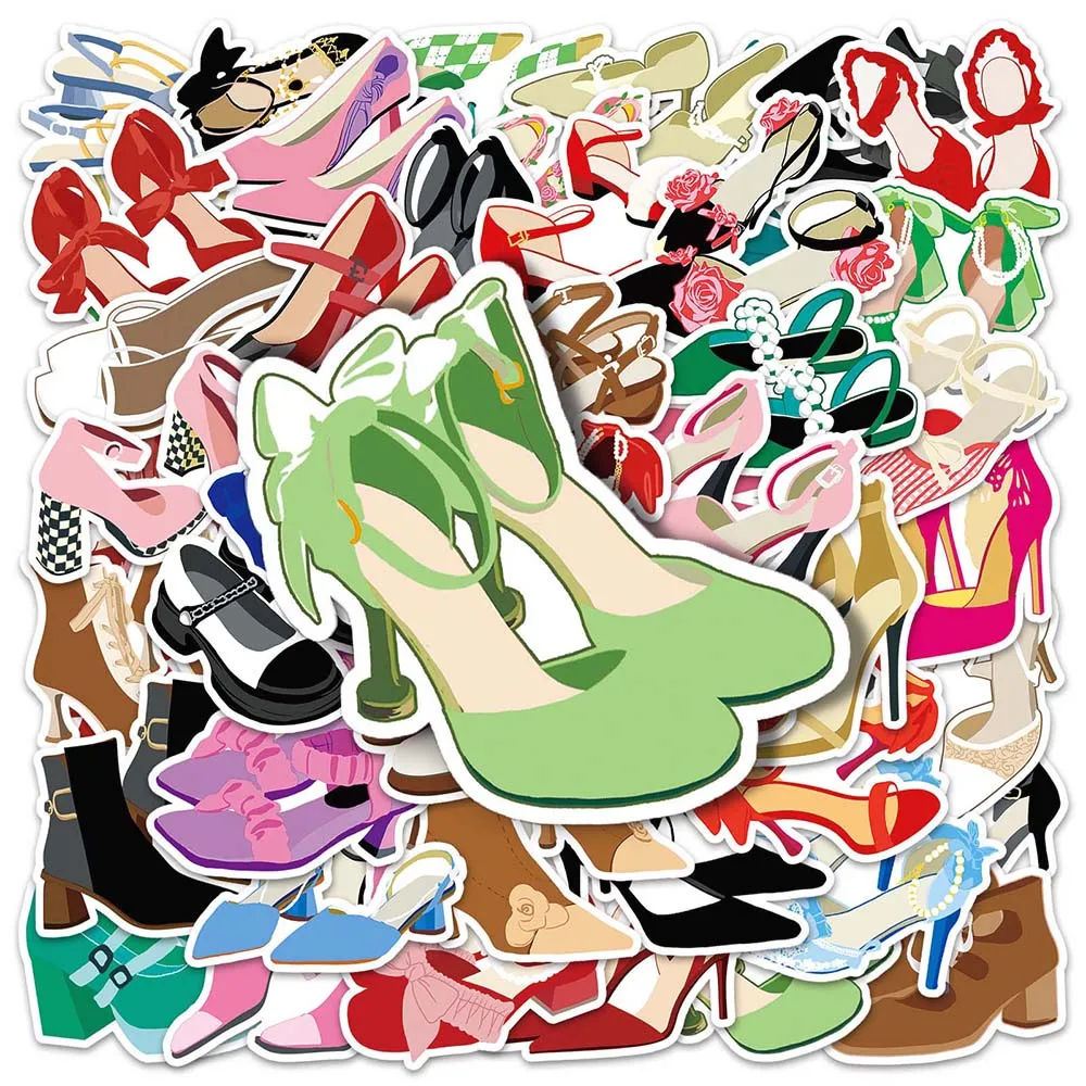 

10/50pcs High Heels Personality Girl DIY Graffiti Stickers Pack Scrapbooking Luggage Laptop Notebook Fridge Waterproof Decals