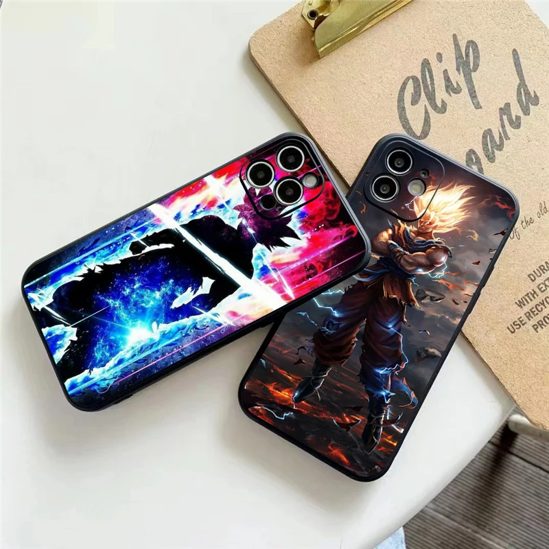 

Dragon Ball Anime Phone Case For Funda iPhone 11 13 Pro Max 12 Mini X XR XS 6 6s 7 8 Plus Funda Back Soft Carcasa