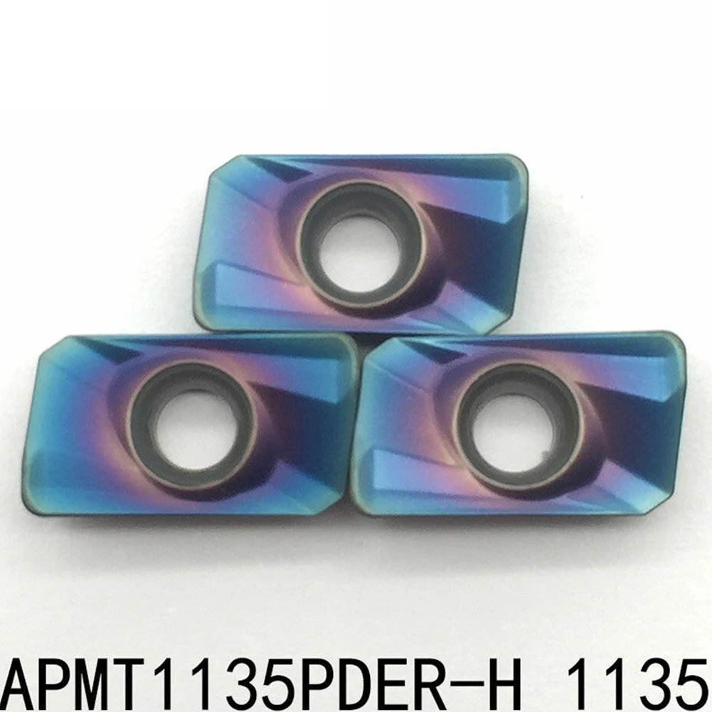 10 шт. APMT1135PDER-H 1135 APKT HRC65 ° Твердосплавная пластина фрезы для BAP 300R зрелых технологий
