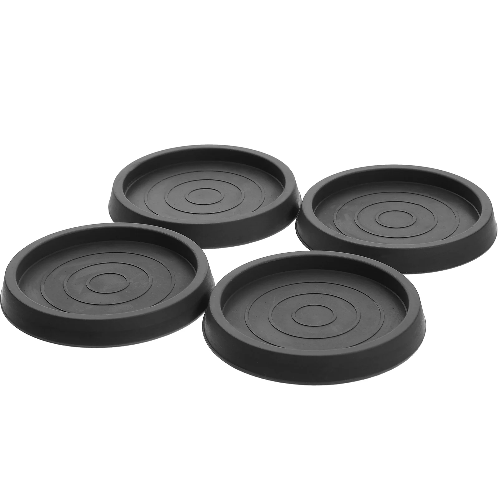 

4 Pcs Chair Pad Furniture Cup Non-slip Bed Stoppers Round Rug Rubber Couch Coaster Casters Supplies Prevent Sliding Cups