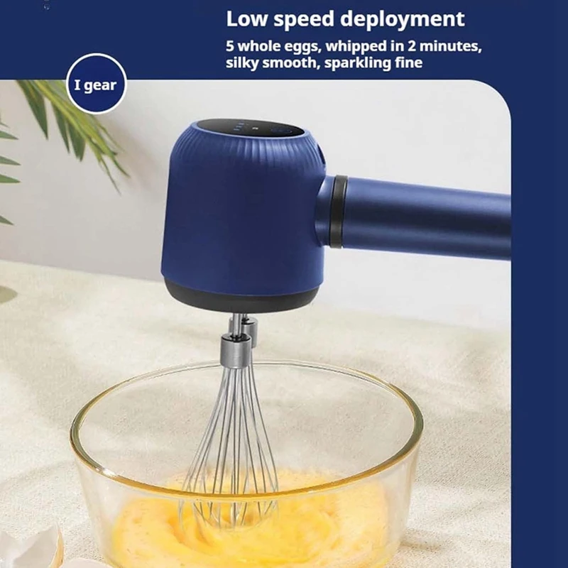 LICG Беспроводной ручной миксер с двойной палкой электрический венчик