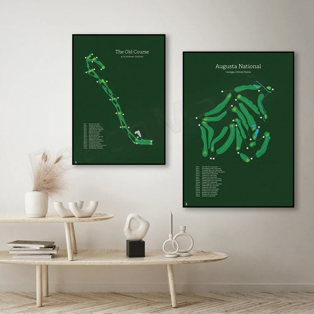 Национальный курс гольфа Augusta (Дом мастеров) старый Святого Эндрюса (Шотландии)