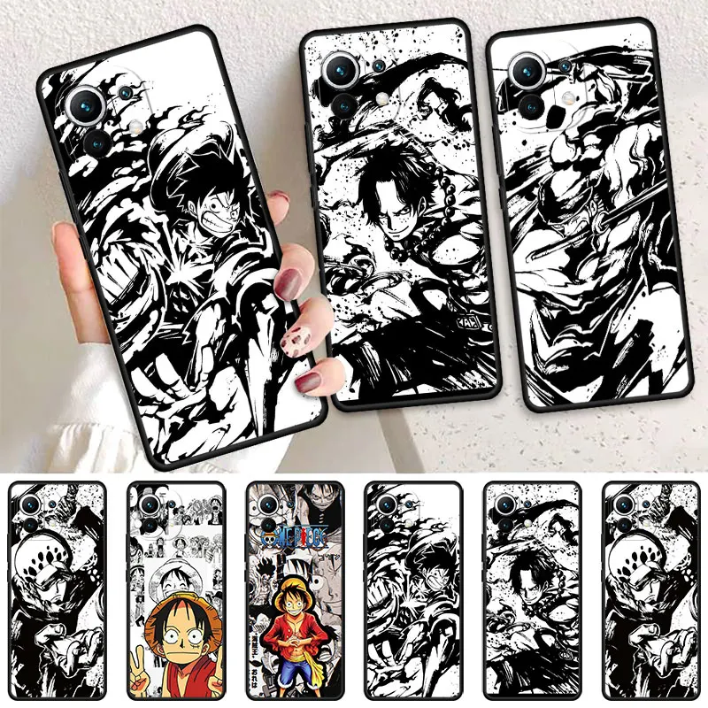 

Comics One Piece Luffy Case For Xiaomi Mi Poco X3 NFC 11T Pro 11 Lite 12 X5 13 X4 GT 10T 9T M5 M3 C40 F1 Silicone Phone Cover