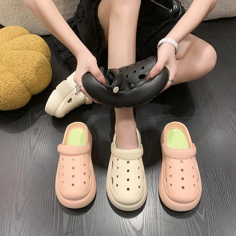 

Новые Модные женские сандалии BCEBYL, женские летние Нескользящие повседневные пляжные тапочки с вырезами, обувь для женщин