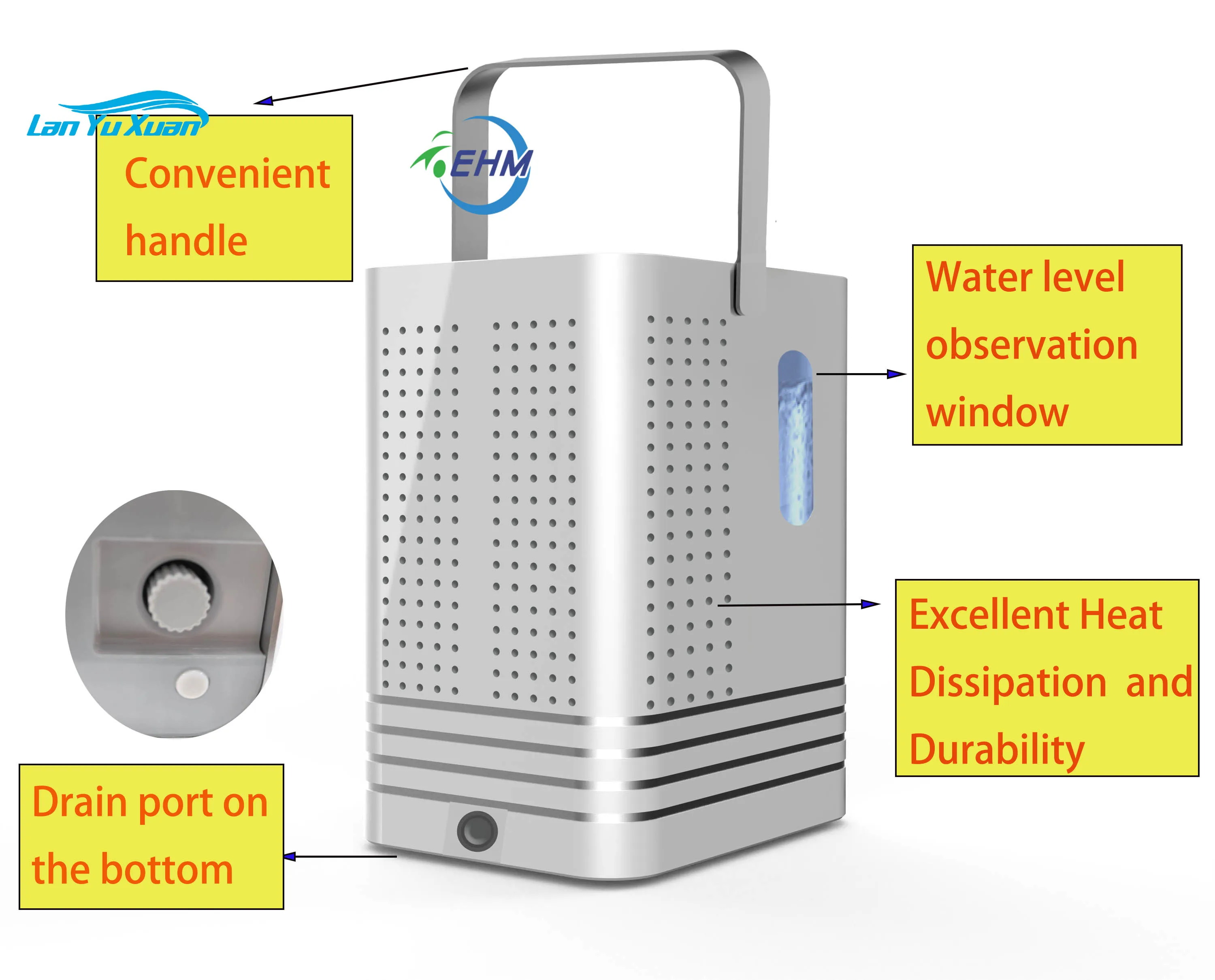 Домашний генератор водорода SPE PEM портативный гидрогенный газовый ингалятор 450 мл