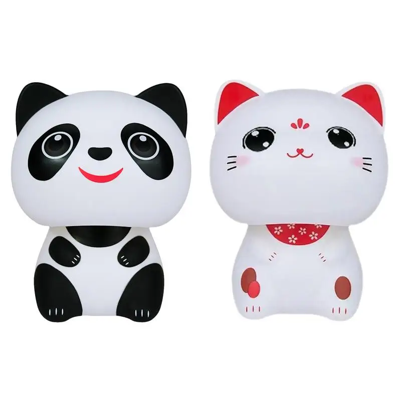 Солнечный Bobblehead Cat Car украшение для приборной доски милый кот качающийся