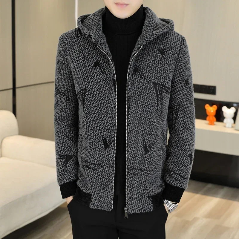 Новинка Зима 2023 мужское модное красивое повседневное шерстяное пальто с