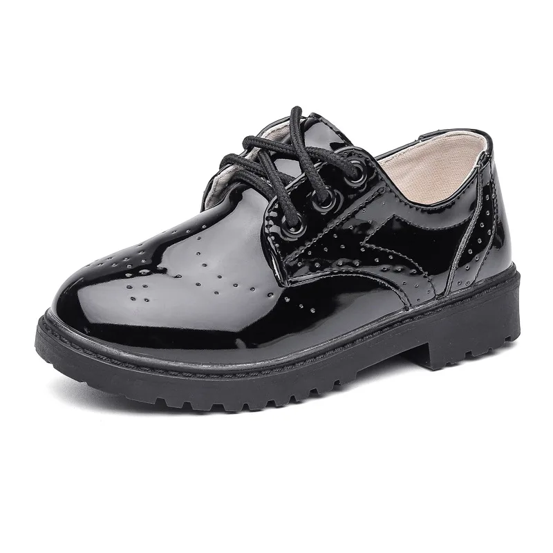 

Children's Lacquered Wedding Etiquette Dress Shoes in Front of Wedding Ceremony Student Stage Performance Soft Sole Shoes