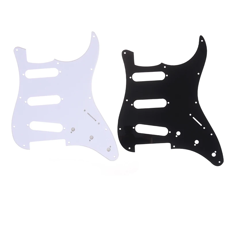 

Electric Guitar Pickguard Scratch Plate for Strat Stratocaster Black white colors