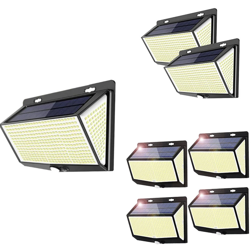 

Solar 468 Led Lamp 3 Lighting Modes Wireless Solar Wall Lamp Ip65 Waterproof Solar Garden Safety Lamp