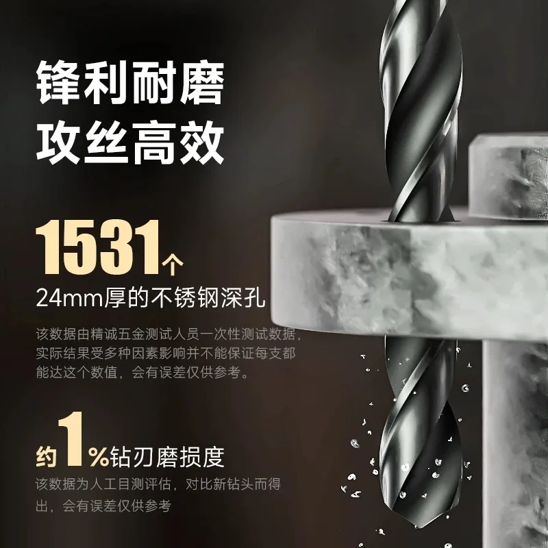 Спиральное сверло GUHRING с прямой ручкой из нержавеющей стали 4-8 мм