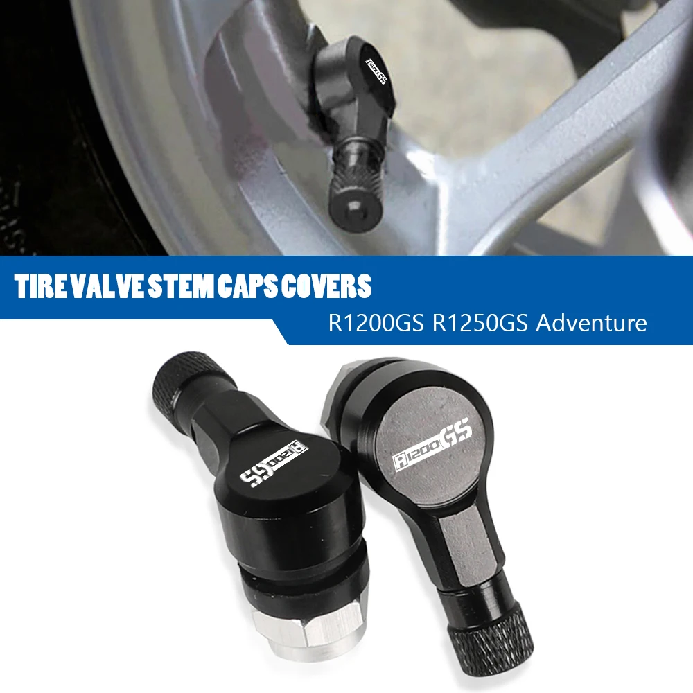 

For BMW R1200GS R 1200 GS 2004 2005 2006 2007 2008 2009 2010 2011 2012 Motorcycle 90 Degree Universal Tire Valve Stem Cap Covers