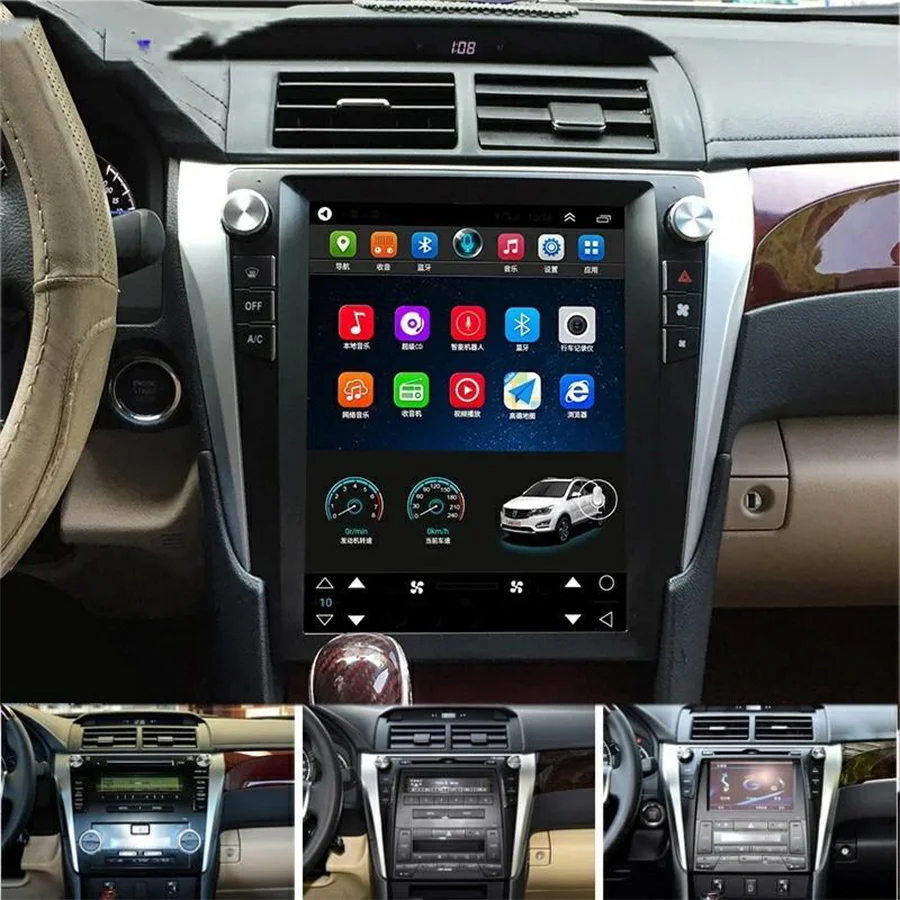 

Android Autoradio Car Multimedia Stereo Gps Navigation Dvd Radio Audio Nav Head Unit For Toyota Camry 2012-2015 Tesla Screen