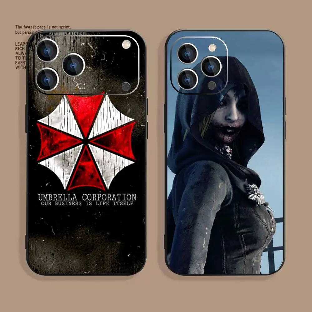 Фото Чехол для телефона R-Residentes Evil, мягкий, черный, противоударный, для iPhone 17, 16, 16e, 15, 14, 13, 12 Plus, Mini, Pro, Max №1