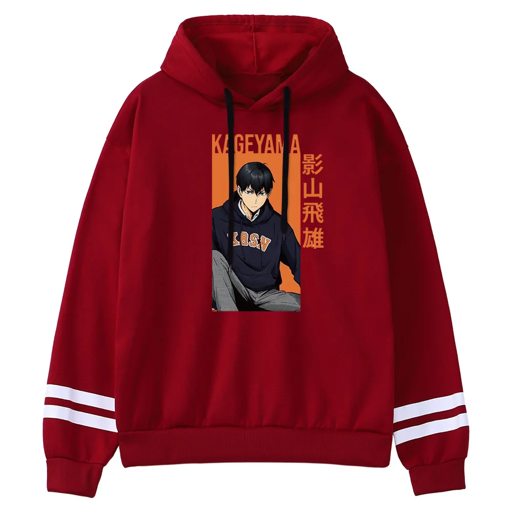 

Anime kageyama tobio Haikyuu Printed Fashion Hoodie Men Cartoons Fleece Clothes 2022New Splicing Hoody Harajuku Sweatshirts Man